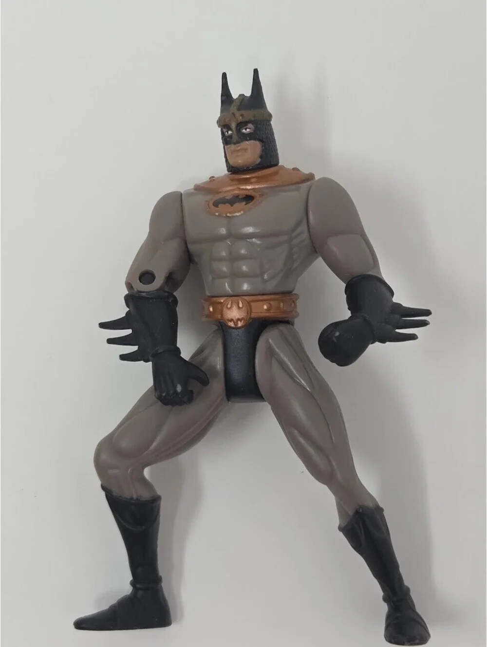 Kenner 1994 DC Comics Batman Action Figure Gray And Black Suit w/ Bronze Accents